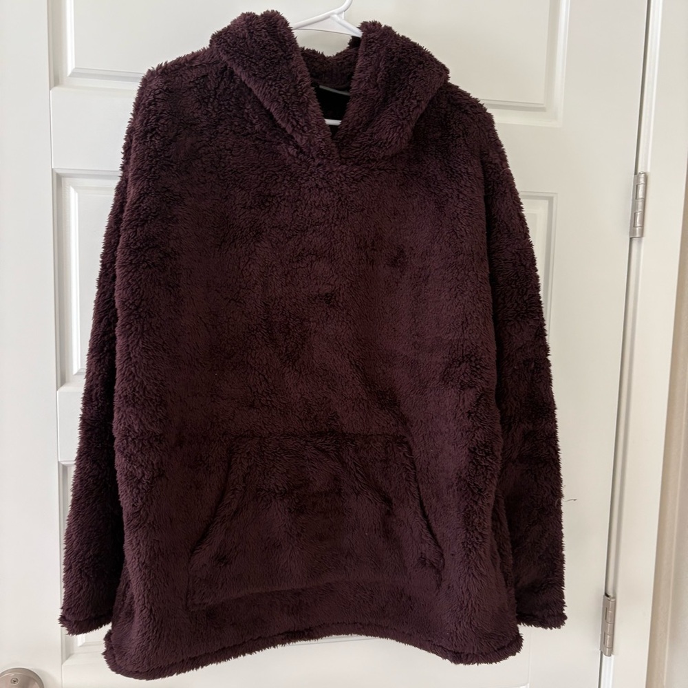 32 Degrees Burgundy Fleece Pullover Hoodie
